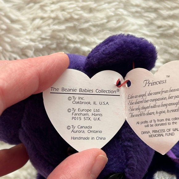 Ty Beanie Baby ‘Princess’ Bear Ultra Rare with tag errors - Picture 3 of 7